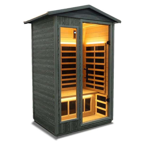 VF02 Outdoor 2 Person Far Infrared Sauna - Wizzisaunas
