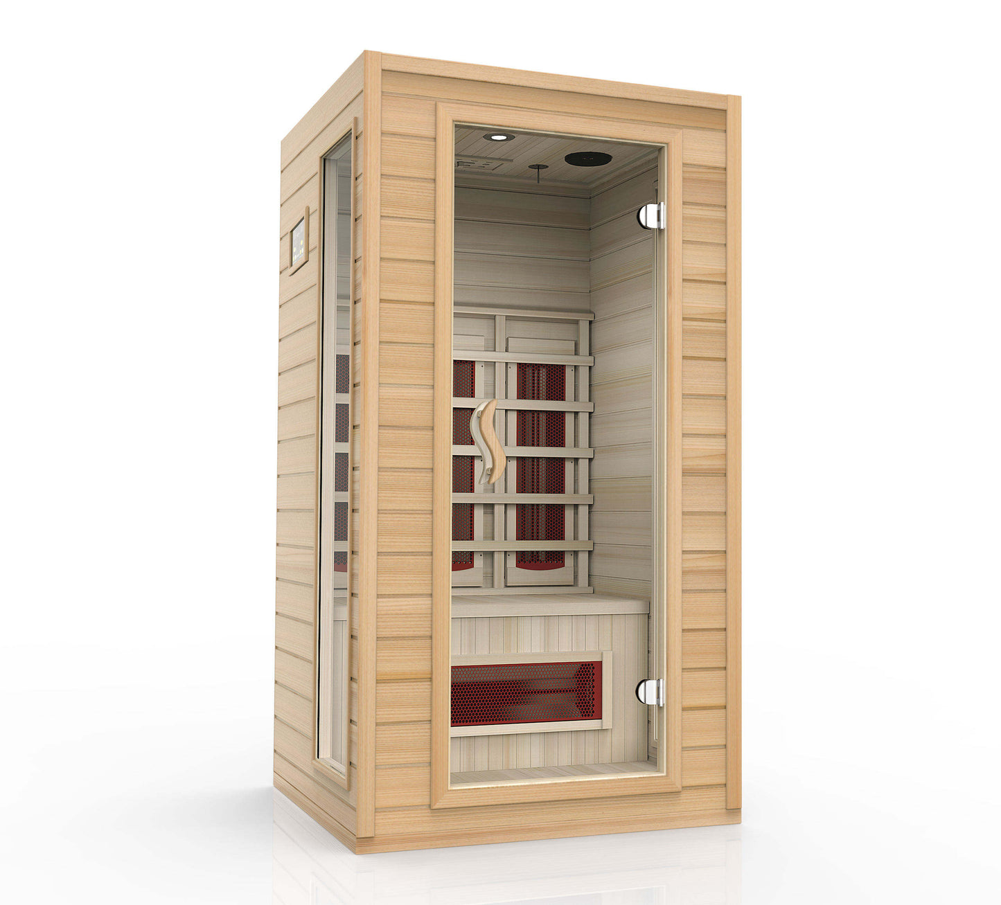 Solid Wood Infrared Sauna 1 Person Dry Sauna Room SPA Indoor Sauna Room With Far Infrared Carbon Heater for SPA Capsule