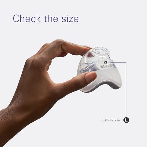 ResMed Airtouch N20 Cushion - CPAP Nasal Mask with Memory Foam Cushion & Magnetic Clips - Premium CPAP Part - Large