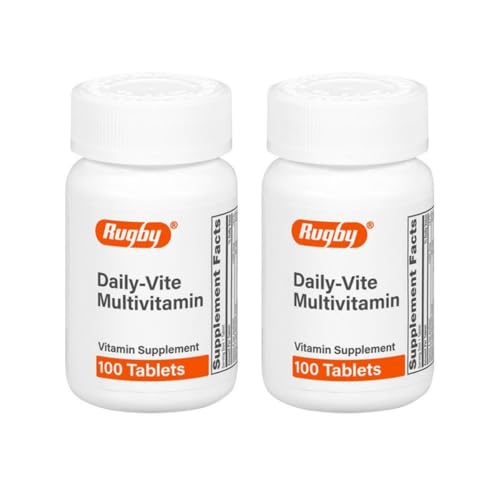 Rugby Daily-Vite Multivitamin - Daily Vitamin Supplement - 100 Tablets (2 Pack)