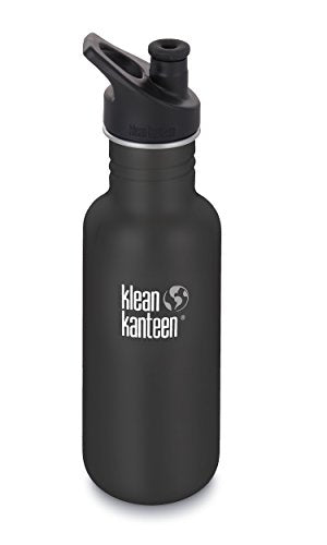 Klean Kanteen Classic Stainless Steel Singel Wall Non-Insulated Water Bottle with Sport Cap