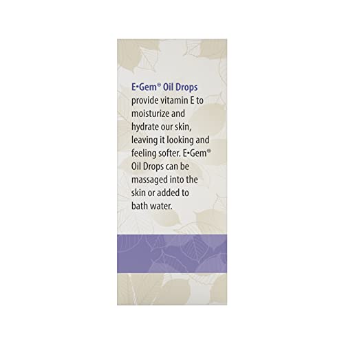 Carlson - E-Gem Oil Drops, 20000 IU Vitamin E, All-Natural, Moisturizes & Nourishes Skin, 2 fl oz