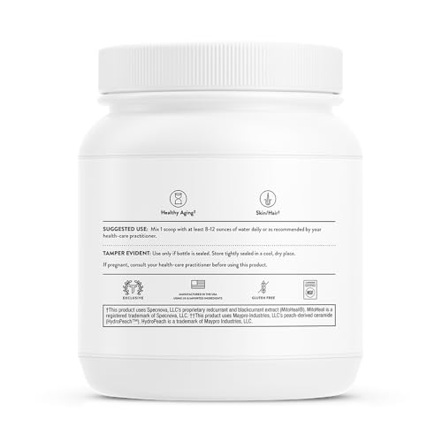 THORNE - Collagen Plus - Collagen Peptides Powder with Nicotinamide Riboside and Clinically Studied Ingredients for Skin Texture and Moisture - Healthy Skin, Hair, and Nails* - 17.5 Oz - 30 Servings