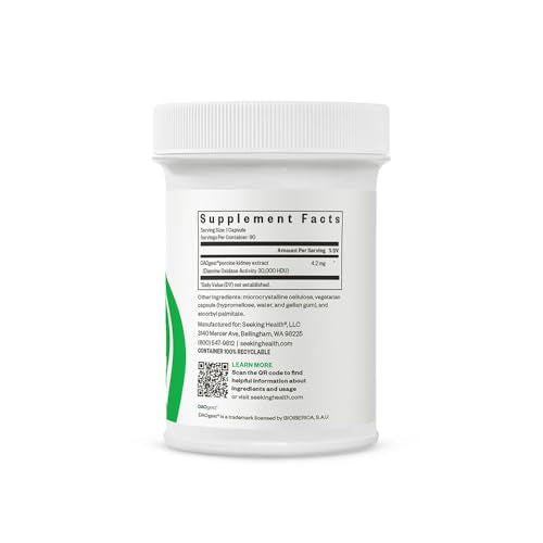 Seeking Health Histamine Digest - Formerly Histamine Block, DAO Enzyme Supplement for Histamine Food Intolerance, Supports Digestive Health, Upset Stomach, Vegetarian (90 Capsules)*