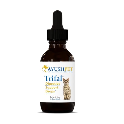 Ayush Herbs Pet Trifal Drops, Holistic Digestive Drops for Pets, Ayurvedic Formula for Healthy Digestion and Elimination, 2 Fluid Ounces
