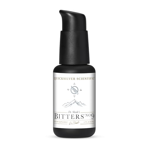 Quicksilver Scientific Dr. Shade's Bitters No. 9 - for Digestion - Fast Acting Liposomal Digestive Bitters with Milk Thistle, Burdock Root & Juniper Essential Oil - Digestive Support (50ml)