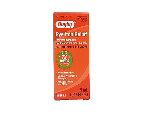 RUGBY LABORATORIES Eye Itch Relief Antihistamine Drops 0.17 Fl Oz