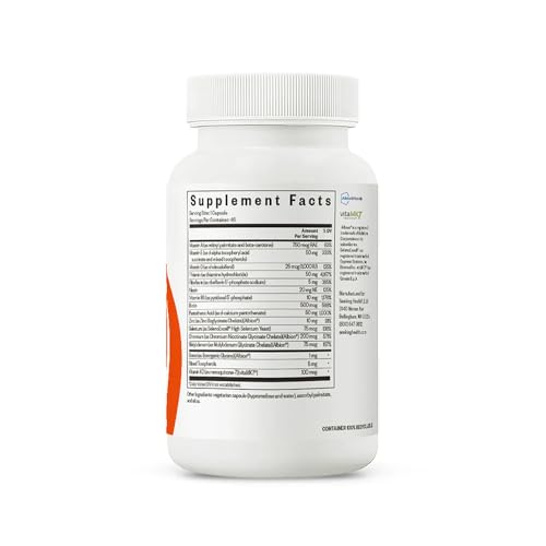 Seeking Health Multivitamin Sensitive, Daily Vitamin Without Folate, B12, Copper, Iron, Iodine, Vitamins D and K, and Calcium, Antioxidant Support, Vegetarian and Vegan (120 Capsules)*