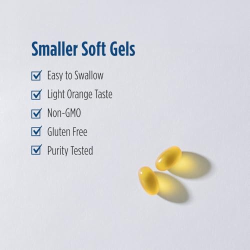 Nordic Naturals Professional Grade Vitamin D3+K2 Supplement, Orange Flavor - 60 Soft Gels - 4000 IU Vitamin D3 & 180 mcg K2- Promotes Calcium Balance & Immune Function - Non-GMO - 30 Servings