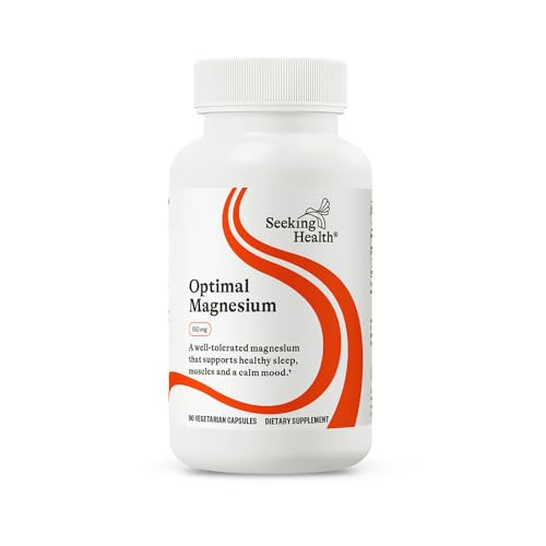 Seeking Health Optimal Magnesium - Mineral Supplement Aids Optimal Magnesium Absorption - Bioavailable Forms of Magnesium for Energy, Sleep & Bone Health Support - 150 mg, 90 Capsules