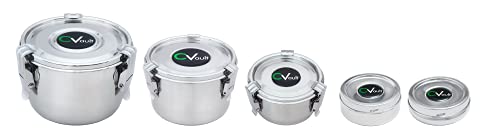 CVault by Boveda | 1/4 oz Twist Top Storage Container | Shatterproof, Air Tight & Light Resistant | Food Grade Stainless Steel | Includes 62% RH 8-gram Boveda Pack