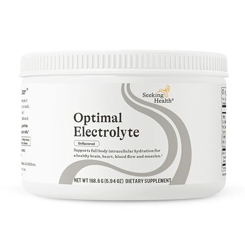Seeking Health Optimal Electrolyte Powder, Unflavored, Healthy Energy and Endurance Support, Promotes Hydration and Healthy Muscles, Vegan and Vegetarian (30 Servings)*