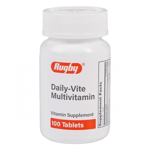 Rugby Daily-Vite Multivitamin - Daily Vitamin Supplement - 100 Tablets (2 Pack)