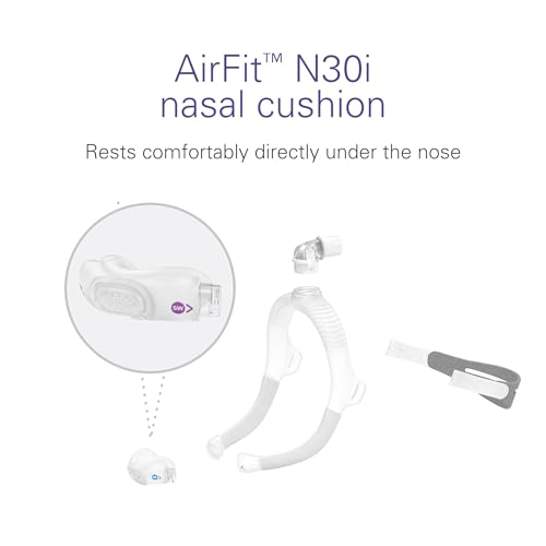 ResMed AirFit N30i Cushion - Nasal CPAP Mask Cushion Replacement - Soft Silicone - Quiet Venting - CPAP Supplies & Accessories - Medium