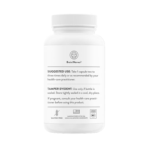 THORNE - Acetyl-L-Carnitine - 500 mg - Supports Brain Function & Healthy Nerve Sensations in The Hands & Feet* - Gluten, Dairy & Soy-Free - 60 Capsules