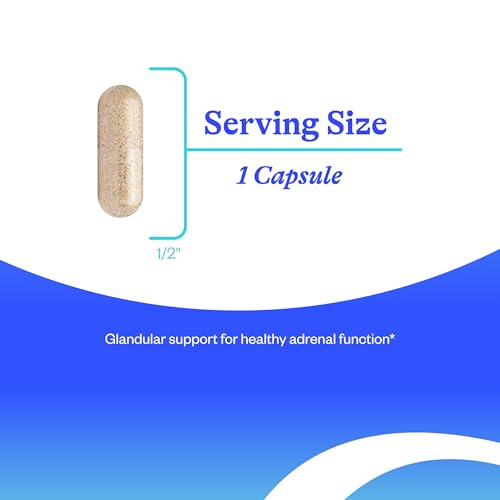 Seeking Health Adrenal Cortex, 50 mg per Capsule, Supports Healthy Nervous System, Stress Response, and Energy Levels, Immune System Support, Vegetarian Capsule (60 Capsules)*