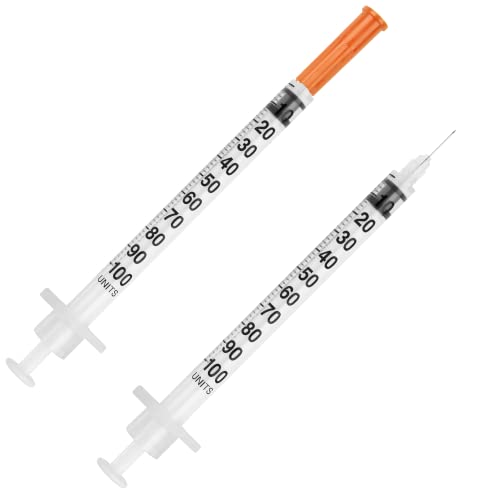 UltiCare U-100 Insulin Syringes, Comfortable and Accurate Dosing of Insulin, Compatible with Any U-100 Strength Insulin, Size: 1cc, 31G x 8mm, 100 ct Box