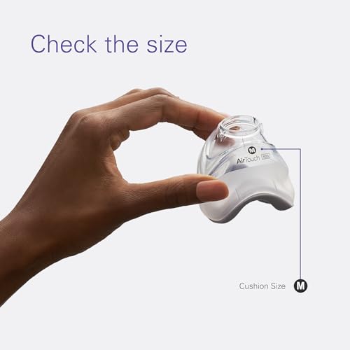 ResMed Airtouch N20 Cushion - CPAP Nasal Mask with Memory Foam Cushion & Magnetic Clips - Premium CPAP Part - Medium