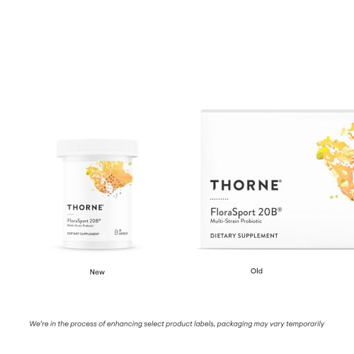 THORNE - FloraSport 20B - Probiotic Supplement - Promotes Digestive Support, Gut Health, Immune Function and Occasional Diarrhea or Constipation* - NSF Certified for Sport - 30 Capsules - 30 Servings