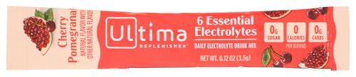 ULTIMA REPLENISHER Cherry Pomegranate Electrolyte Drink Mix Single, 0.12 OZ (Pack of 2)