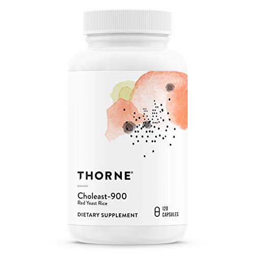 THORNE - Choleast-900-900mg Red Yeast Rice Extract - Gluten-Free Supplement Supports Healthy Cholesterol Levels Already in a Normal Range, Heart & Blood Pressure* - 120 Capsules