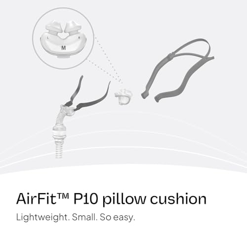 ResMed AirFit P10 Nasal Pillow Cushion - CPAP Mask Accessories Replacement - Soft Lightweight Silicone - Dual Wall - Medium