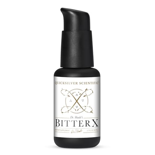 Quicksilver Scientific Dr. Shade's BitterX - Highly Concentrated Bitters for Digestion - Fast Acting Digestive Support & Liver Supplement with Dandelion Root, Gentian Root, Solidago & Myrrh (50ml)