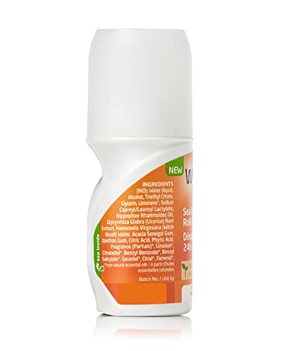 Weleda Sea Buckthorn 24H Roll-On Deodorant, 1.7 Fluid Ounce, For Women and Men, Plant Rich Odor Protection with Sea Buckthorn Oil, No Aluminum Salts