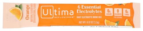 ULTIMA REPLENISHER Orange Electrolyte Drink Mix Single, 0.12 OZ