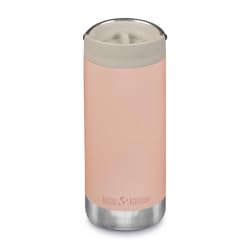 Klean Kanteen TKWide Insulated Coffee Tumbler with Café Cap - Stainless Steel Coffee Tumbler - Peach Parfait