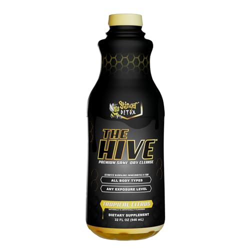 Stinger Detox The HIVE Premium Same-Day Cleanse 32 OZ Drink - Tropical Citrus Flavor - 32 Ounces