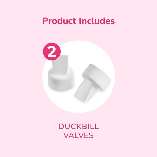 Spectra - Duckbill Valve Replacement for Breast Milk Pump (Pack of 2) - Fits Small, Medium, Large, or X-Large Breast Shields and Flanges