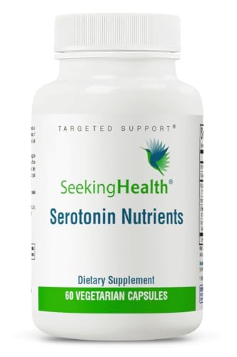Seeking Health Serotonin Nutrients, Supports Healthy Sleep, 5-HTP Supplement with Vitamin B6 and Saffron Extract, Vegan and Vegetarian (60 Capsules)