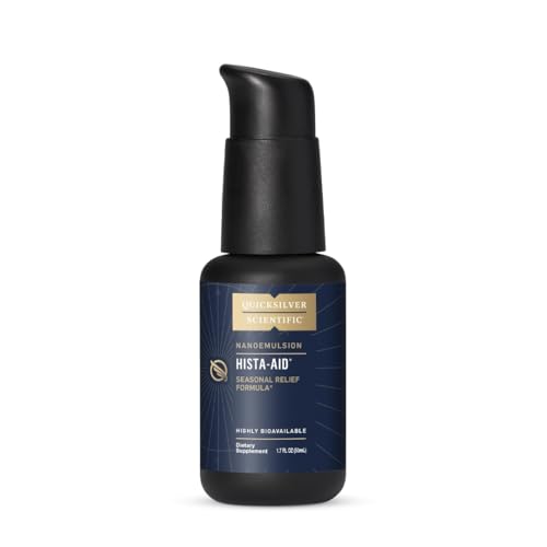 Quicksilver Scientific Nanoemulsified Hista-Aid - Flavonoids to Help Maintain Healthy Histamine Levels - Liposomal Vitamin C, DIM, Luteolin & Quercetin Liquid (50ml)