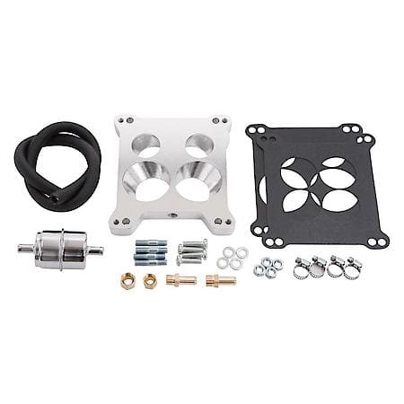 Carb Adapter Square-Bore To Stock QuadraJet Or Thermo-Quad W/ Spread-Bore