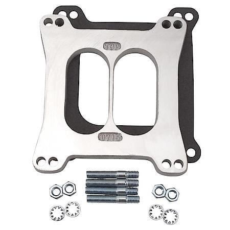 Carburetor Spacer #8715 Divided Center 1/2in Thick For 2-Plane Manifolds
