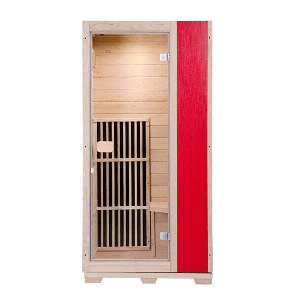 1 Person Near Far Infrared Sauna Cabinet Mini Wooden Dry Steam Sauna Room