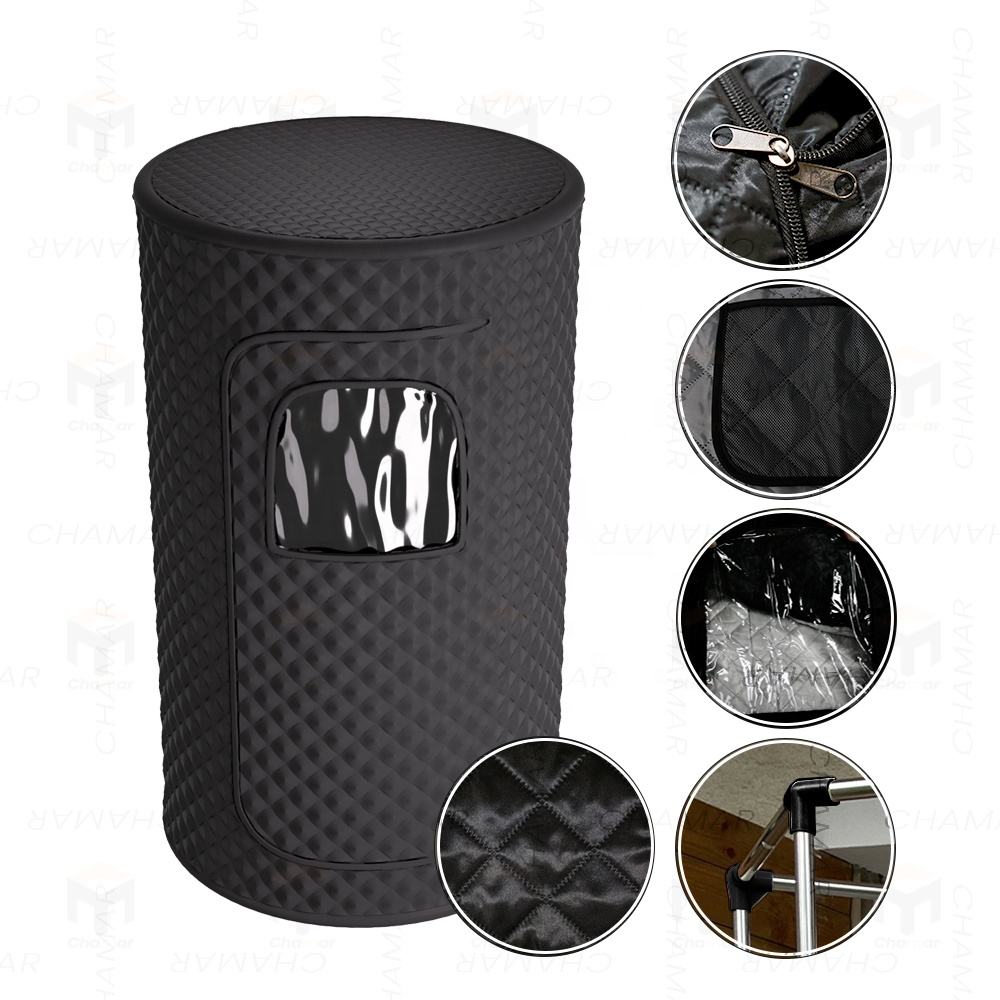 One Person Sit Down Sweat Sauna Portable 4 Liters Herbal Steam Generator Tentsauna Interior