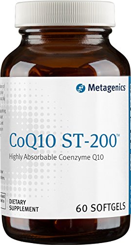 Metagenics CoQ10 ST-200 mg, Highly Absorbable 200 mg Coenzyme Q10 Supplement to Help Support Energy Production and Cardiovascular Function - 60 Count