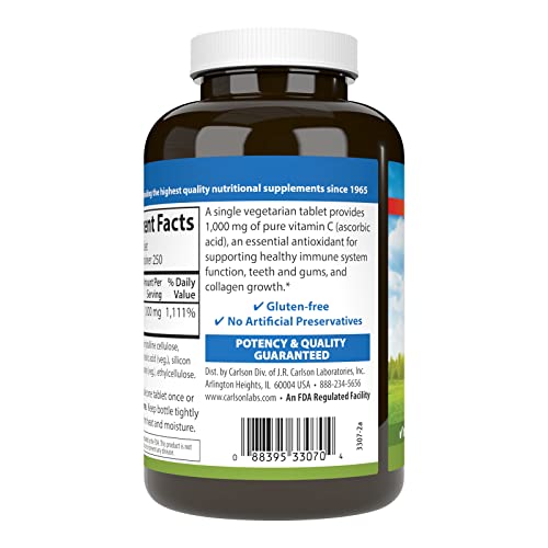 Carlson - Vitamin C 1,000 mg, 250 Count