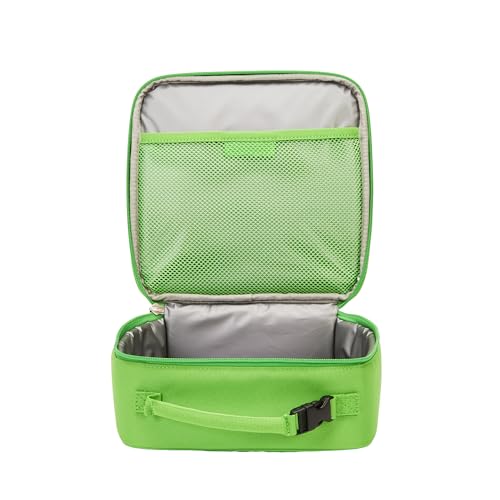 LEGO Lunch Bag, Durable and Insulated, with Mesh Pouch and Zip Compartment, Perfect for On-the-Go Meals, Green