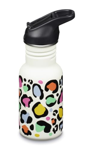 12oz Classic Kid's Water Bottle with Flip Seal Sport Cap - Leopard Print