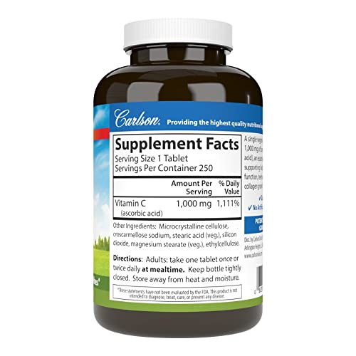 Carlson - Vitamin C 1,000 mg, 250 Count