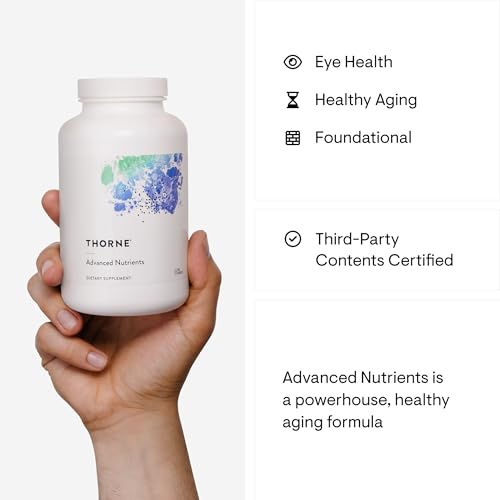 THORNE - Advanced Nutrients - Multivitamin and Mineral Supplement with Nicotinamide Riboside Hydrogen Malate - Foundational Support, Healthy Aging and Eye Health* - 240 Capsules - 30 Servings