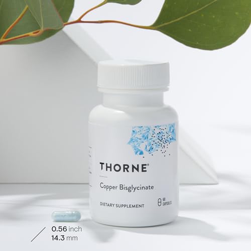 THORNE - Copper Bisglycinate - Well-Absorbed Trace Mineral Supplement - 60 Capsules