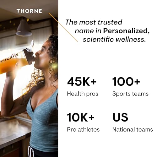 THORNE - Basic B-Complex - Tissue-Ready Vitamin B Complex Supplement with Choline - Supports Cellular Energy Production, Brain Health, Red Blood Cell Formation* - Gluten-Free, Dairy-Free - 60 Capsules