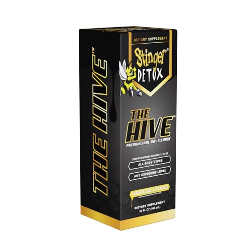 Stinger Detox The HIVE Premium Same-Day Cleanse 32 OZ Drink - Tropical Citrus Flavor - 32 Ounces