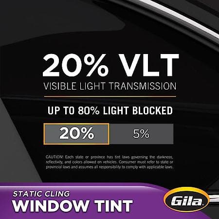 Gila Static-Cling Window Tint 20% Vlt