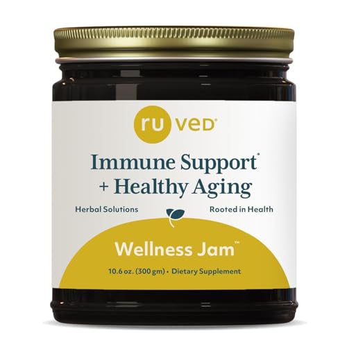 RUVED Wellness Jam with Amla, Enhanced Chanvanprash, Immune and Digestive Support, 10.6 oz