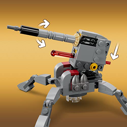 LEGO Star Wars 501st Clone Troopers Battle Pack Toy Set, Buildable AV-7 Anti Vehicle Cannon, with 4 Clone Trooper Minifigures, Portable Travel Toy, Great Birthday Gift for Kids Ages 6 and Up, 75345